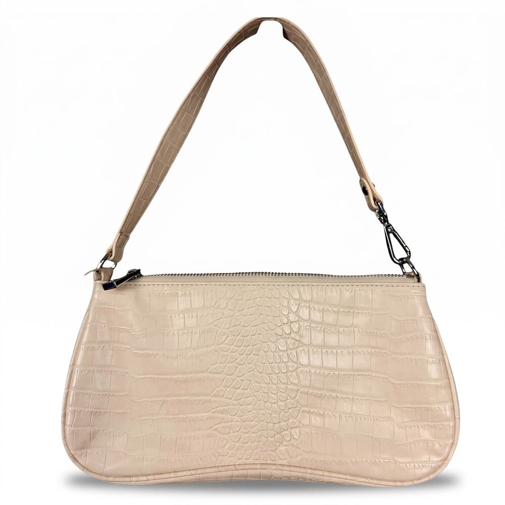 JW PEI Eva Shoulder Bag Ivory Croc Vegan Leather Small Purse Casual Classic